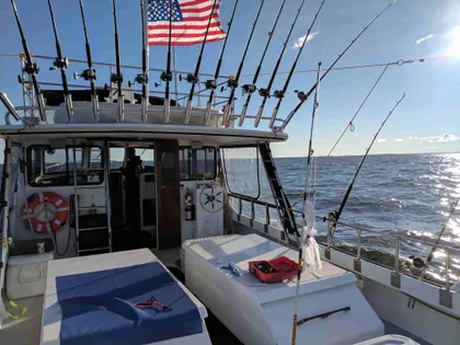 A beautiful day of Chesapeake Bay fishing on the Hot Pursuit