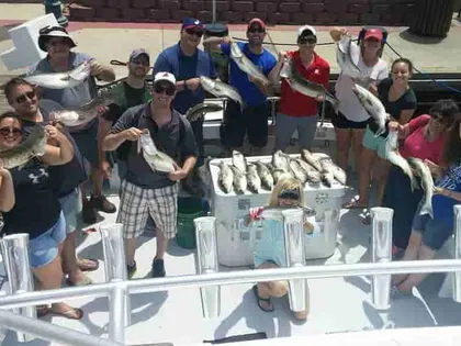 A party with a big catch of rockfish